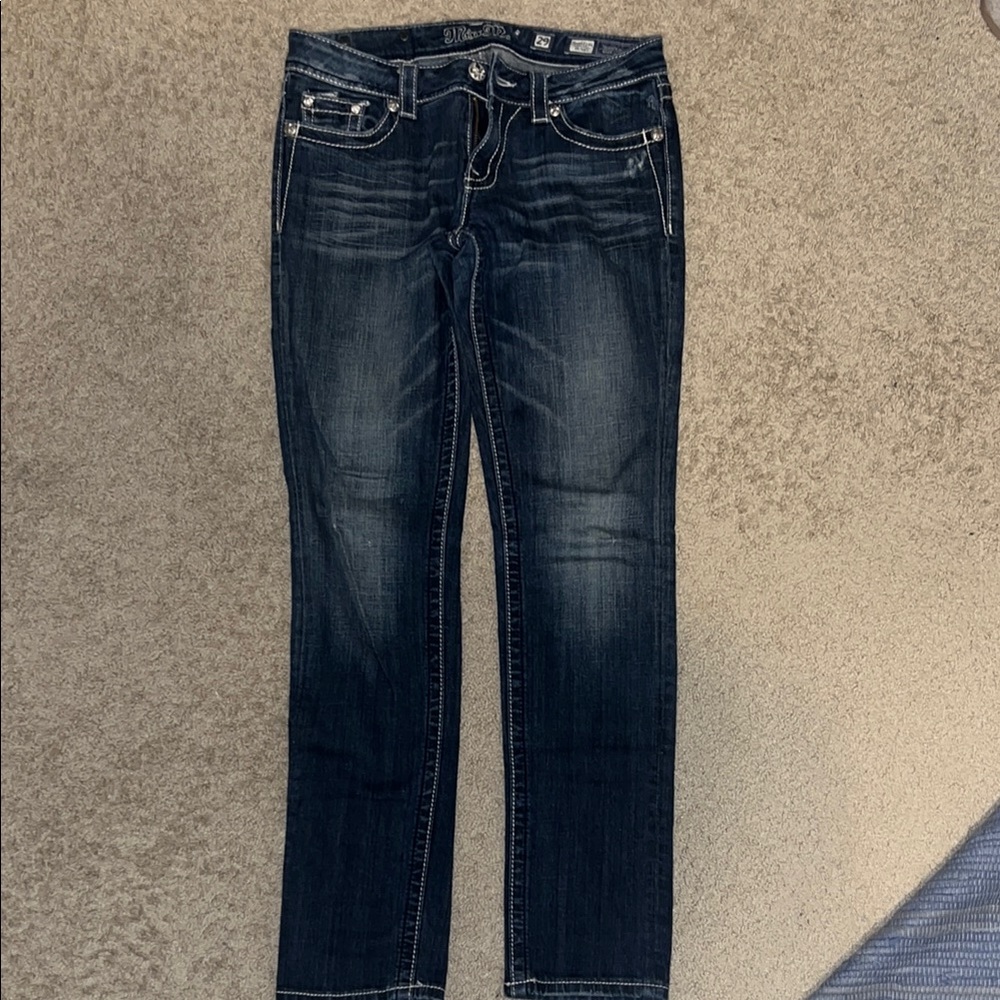Miss Me Blue Skinny Jeans 29L 29 long